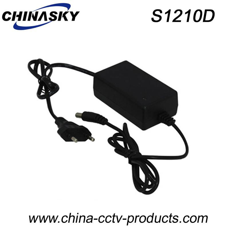 CCTV Switching Power Adapter 12VDC 1A EU Plug(S1210)
