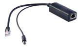 ﻿802.3af/at Pd Splitter, PoE Splitter DC12V, 10/100Mbps Isolated 3