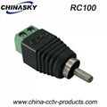 CCTV BNC Connector ﻿RCA Male Connector with Screw Terminal（RC100）