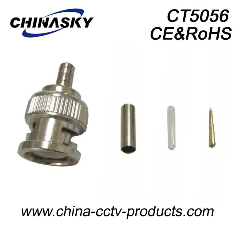 BNC Male Connector with Screw and Long Metal Boot, for RG58 and RG59（CT5046-4） 2