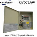 CCTV camera power supply box 12V5A9P(12VDC5A9P)