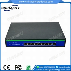 ﻿10/100Mbps 8 RJ45 ports 1 Uplink  network poe switch(POE0810BU)