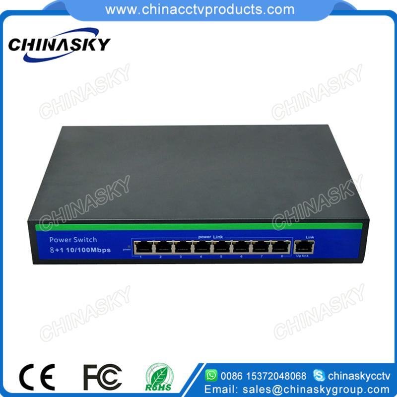 10/100Mbps, 8 RJ45ports,1 Uplink  PoE Network Switch(POE0810U)