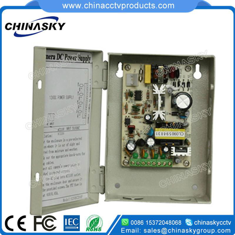 12VDC 2Amp 4 Channel CCTV Camera Power Supply Box 12VDC2A4P （12VDC2A4P ）