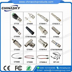 CCTV BNC Connector, BNC Male Crimp on Connector, 3 pieces, CCTV Connector CT5045