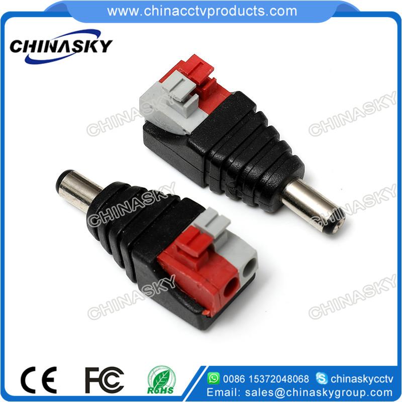 Screwless Terminal CCTV Power Jack Male Connector PC108  3