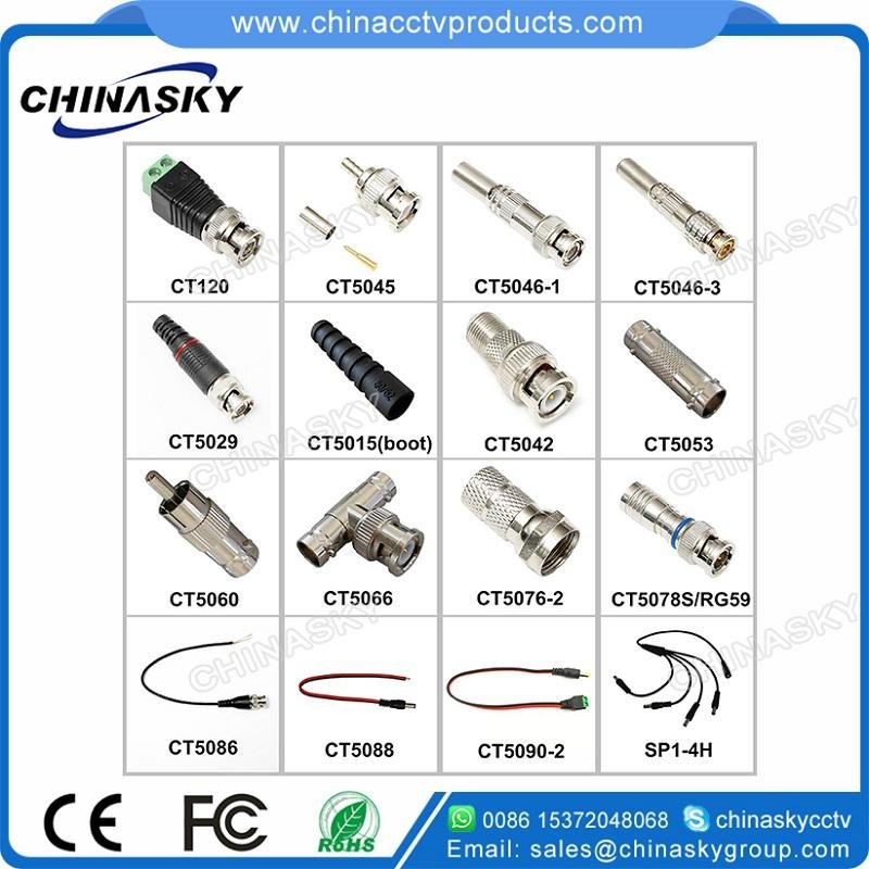 Female CCTV Power Connector with Screwsless Terminal 5.5*2.1mm PC109 4