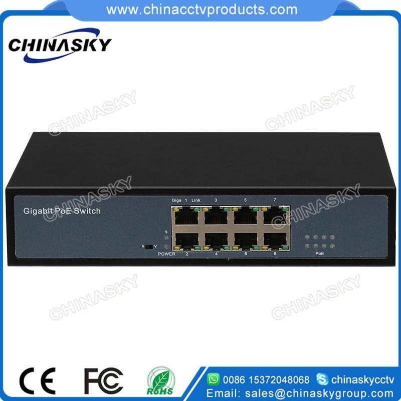 1000Mbps Automatic Identification POE Switch for 24V and 48V with 2 SFP Ports 5