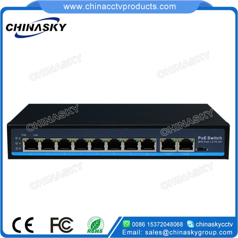 8 Port 10/100Mbps PoE Network Switch with 2 RJ-45 Uplinks POE0820BN 2