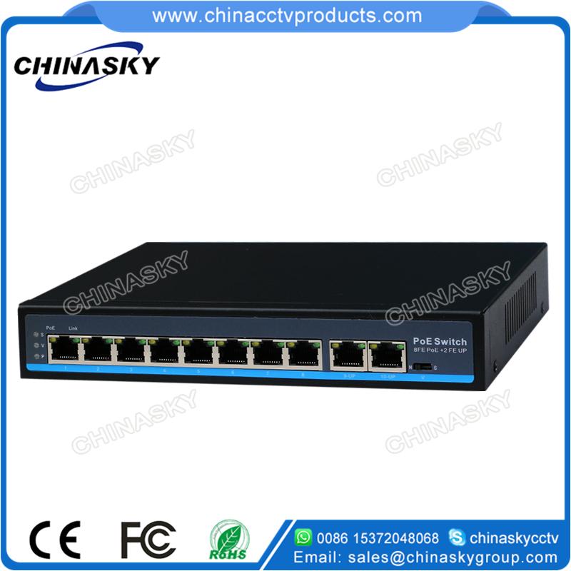 8 Port 10/100Mbps PoE Network Switch with 2 RJ-45 Uplinks POE0820BN 5