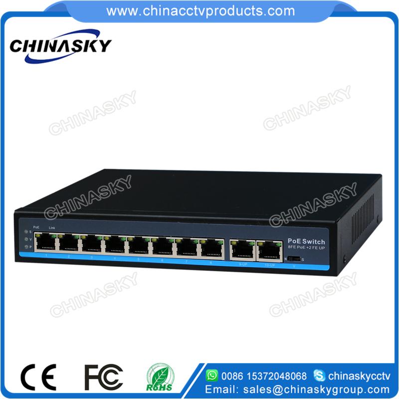 8+2 Port 10/100Mbps PoE Network Switch with 1RJ45 Uplink POE0820BNH 5