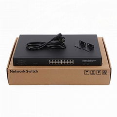 16 Gigabit Active POE + 2 SFP CCTV Ethernet POE Switch POE1602SFP-3