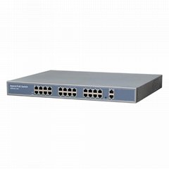 26 Ports 10/100Mbps Network PoE Switch with 2 1000Mbps RJ45 Uplinks POE2420-2