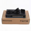 19 Ports 10/100Mbps Network 300W PoE Switch POE1621H-2 1