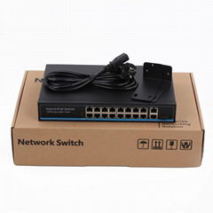 19 Ports 10/100Mbps Network 300W PoE Switch POE1621H-2