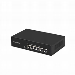 4 Ports 100Mbps PoE Network Switch with 2 Ports RJ45 Uplink POE0420BR