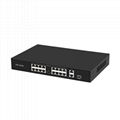 16 Ports 100Mbps PoE Network Switch with Gigabit Uplink and SFP port POE1621R- 1