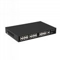 24 Port 100Mbps PoE Network Switch with Gigabit Uplink and SFP Port POE2421R-2 1