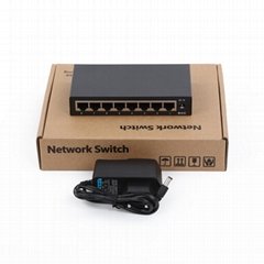 8 Ports 1000Mbps 16G Ethernet Switch with 8 RJ45 ports (SW08GS)