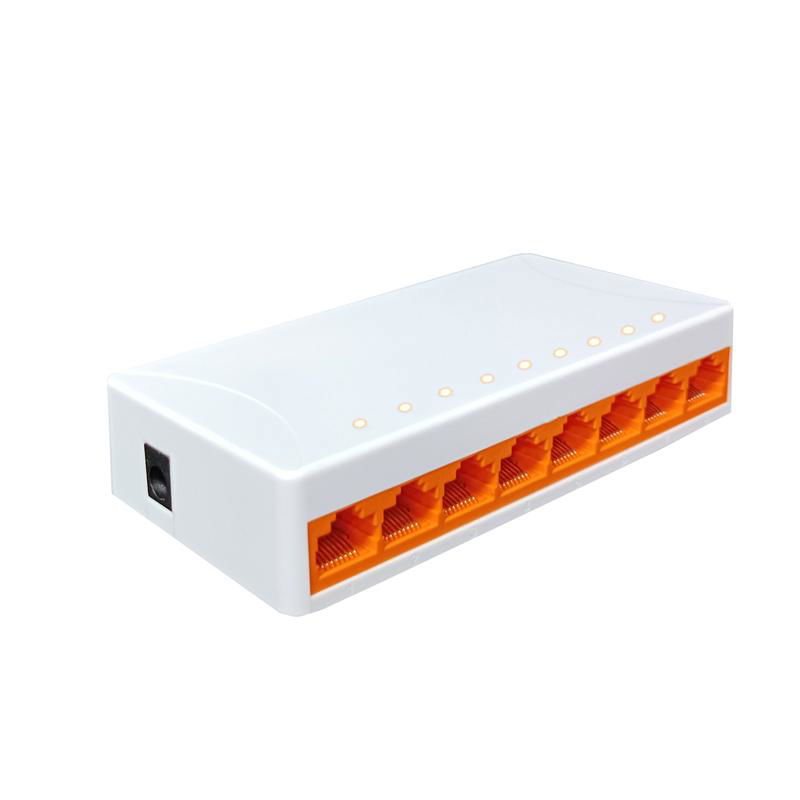 8 Ports 5V 100Mbps Ethernet Switch with Plastic case(SW08FEP)