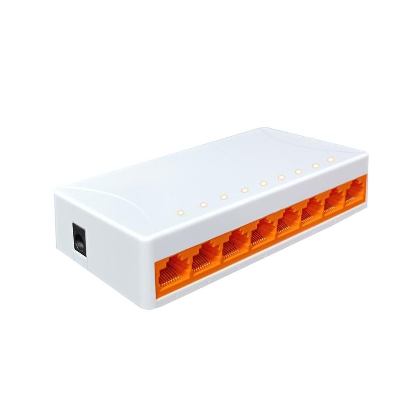 8 Ports 1000Mbps Ethernet Gigabit Switch with Plastic case(SW08GSP) 3