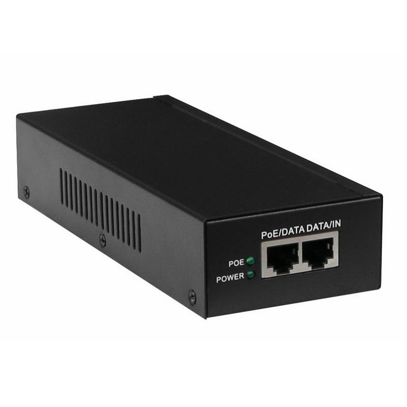 Dual CCTV 65W 1G/2.5G/10G POE Injector  Power Over Ethernet 220V(Metal Case) 2