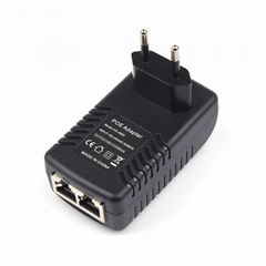 100Mbps 48V Passive 802.3af/at PSE Power PoE Injector for POE Ethernet switch 