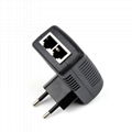 100Mbps 48V Passive 802.3af/at PSE Power PoE Injector for POE Ethernet switch 