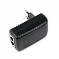 100Mbps 48V Passive 802.3af/at PSE Power PoE Injector for POE Ethernet switch  3