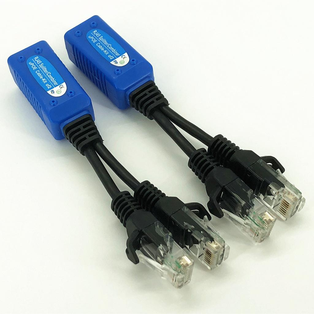 RJ45 Splitter/Combiner, UPOE Cable, POE and Network multiplexer PT102A 2