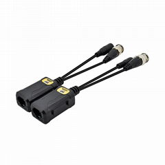 2ch HD DC12V-48V Passive Video/Power balun with Pigtail PV29H 