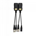 2ch HD DC12V-48V Passive Video/Power balun with Pigtail PV29H 