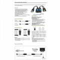 8MP CCTV Passive Coax UTP Camera Video Power Cable Balun Transceiver RJ45 PV216