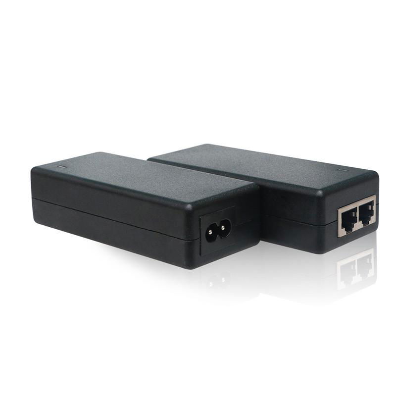 Dual 2 Port Power over Ethernet Gigabit PoE Injector 48w 802.3af/at/POE++ 5