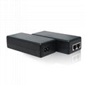 Dual 2 Port Power over Ethernet Gigabit PoE Injector 48w 802.3af/at/POE++