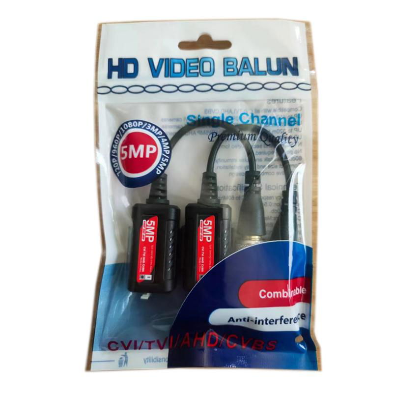 New Product 5MP Passive CCTV RJ45 To BNC Balun HD-CVI/TVI/AHD Video baluns  2