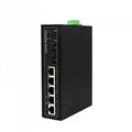 OEM 250m 4 8ports CCTV Unmanaged Managed Industrial Network Ethernet PoE Switch 