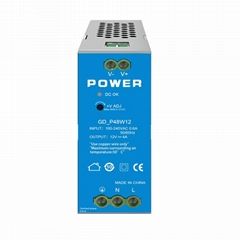 Industrial Din Rail Power Supply DC12V 24V 48V 52V 48W 80W 100W 120W 240W 300W