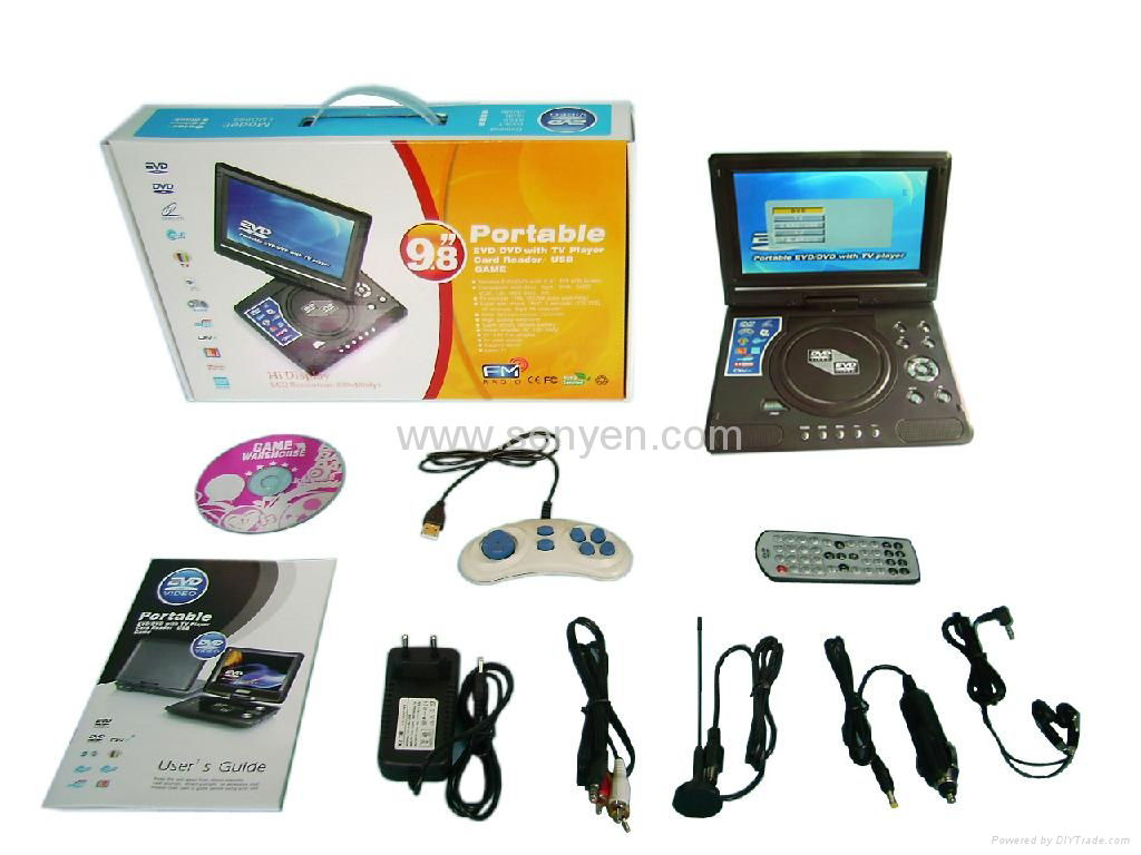 LMD998 9.8"Portable DVD player 3