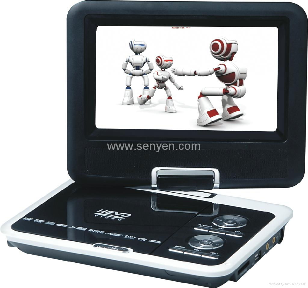 9599 9.8inchPortable DVD/TV/USB/MPEG4/GAME/Card reader with 9.8'' TFT player