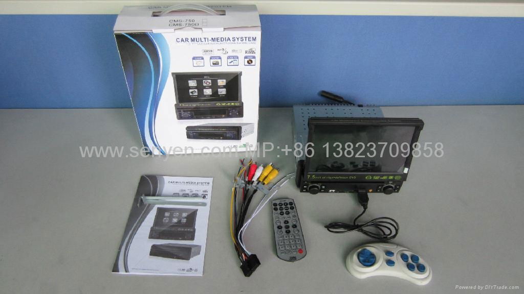 7.5"  Car DVD player with GAME/AM/FM/SD/USB/MPEG-4 3