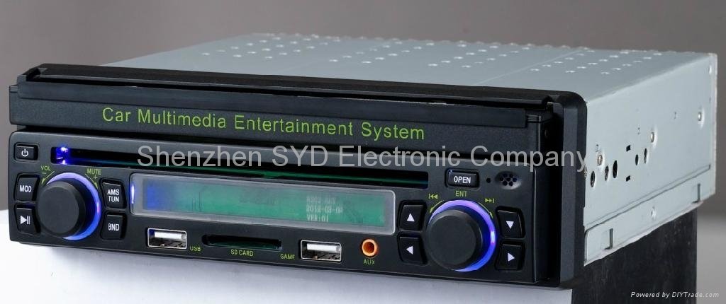 廠家供應CMS750-7.5寸 超低價 熱銷 單綻伸縮車載DVD 高清播放器 4