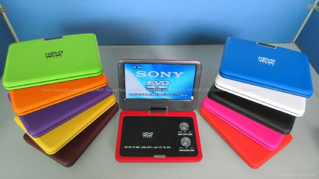 9599 9.8inchPortable DVD/TV/USB/MPEG4/GAME/Card reader with 9.8'' TFT player 5