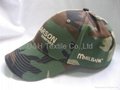Camouflage regular baseball cap with embroidery