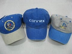 6panel cotton pigment washed gorros caps