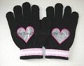 2017 HOT Fine Acrylic Knitted glove 2