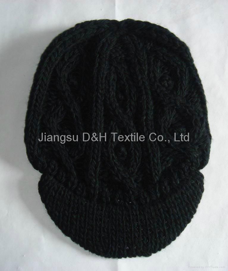 Fashion handwork knitted Reversible Knitted Hat 5