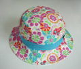 Lady Cotton Floral Sun baby female cool hats 2