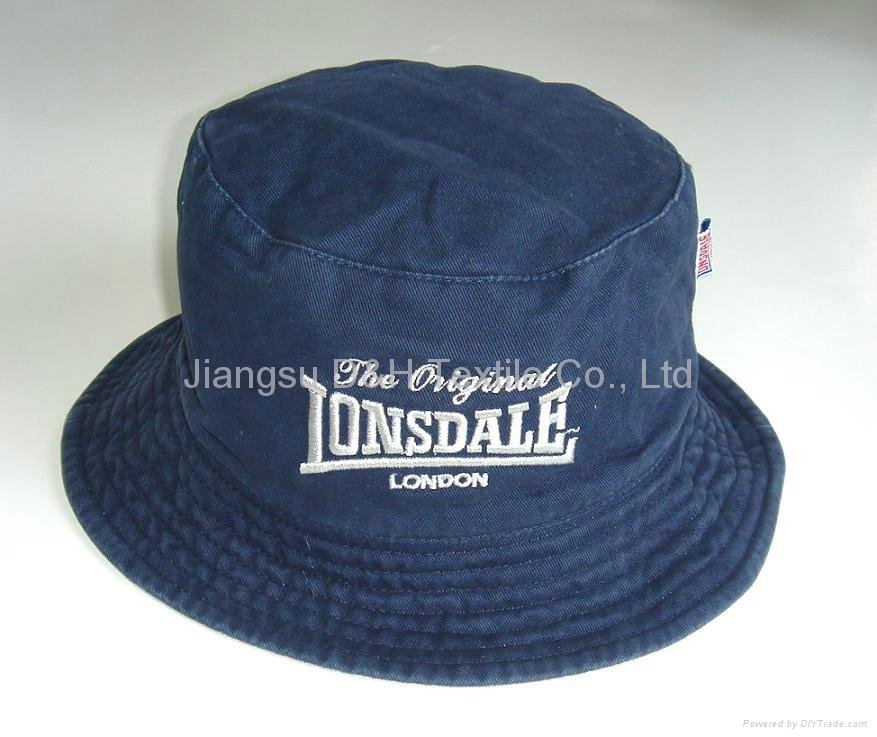 Customized Embridery pigment wash bucket hat 4