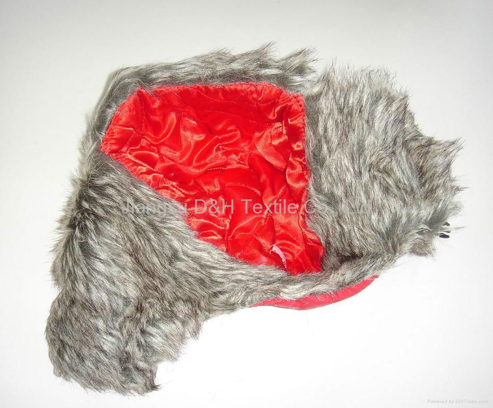 Micro fiber With Faux Fur Earflap Gorros Hats 3